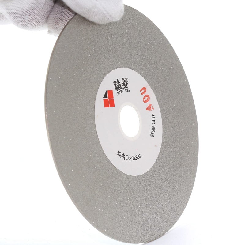JINGLING 4" inch 100mm Diamond Flat Lap Disc Coated Grinding Disk Grit 400 Medium - Image 3